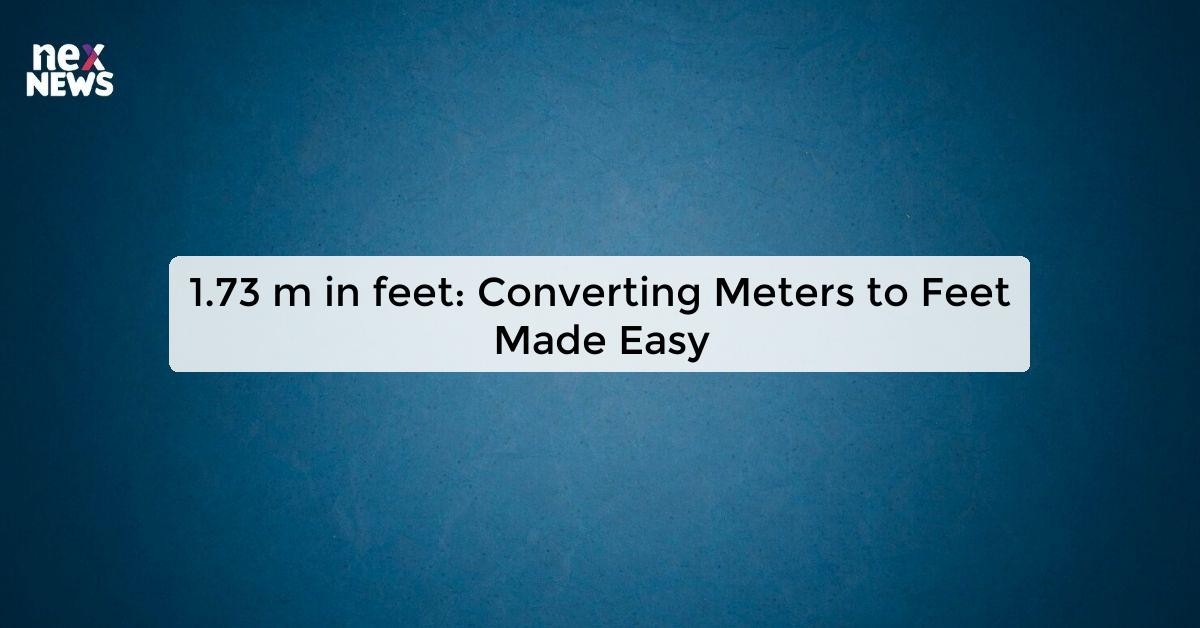 1.73 m in feet Convert Meters to Feet Easily with this Simple Calculator