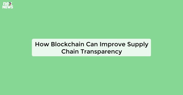 How Blockchain Can Improve Supply Chain Transparency