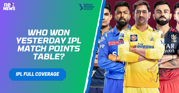 Who Won Yesterday IPL Match Points Table?